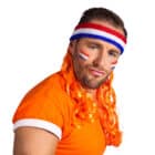 Hoofdband Nederland met oranje haar