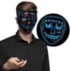 Led-masker Killer smile blauw