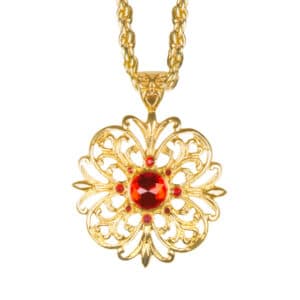 Ketting Garnet charm