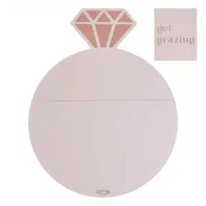 Grazing board Roze en Rose Gold ring 50 x 39 cm Grazing board Roze en Rose Gold ring 50 x 39 cm