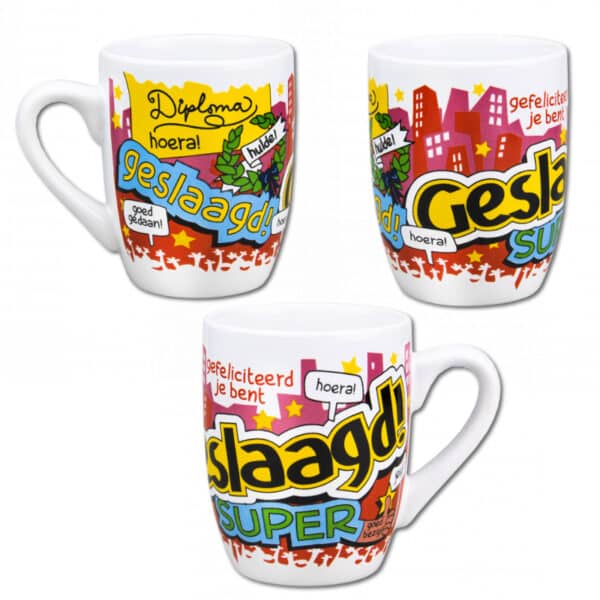 Cartoonmok - Geslaagd school - 1 mok