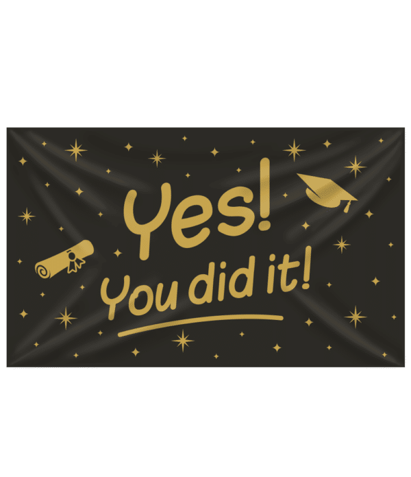 You did it! - XXL Gevel vlag