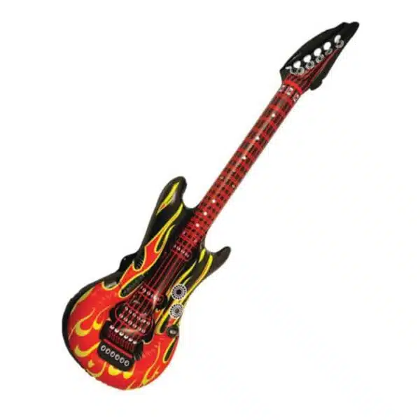 Opblaasbare vlammen Gitaar - 106 cm