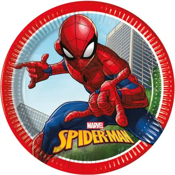Spider-Man Borden FSC 23 cm - 8 stuks