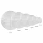 Decoratieve lampion wit 45 cm