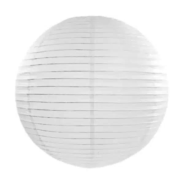 Decoratieve lampion wit 45 cm