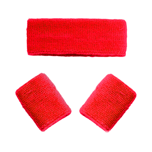 Zweetband Neon Rood