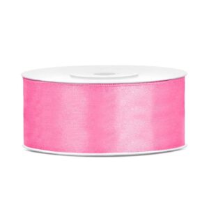 Satijn lint pink 25 mm /rol 25 m