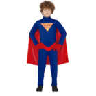 Superhero met rode cape