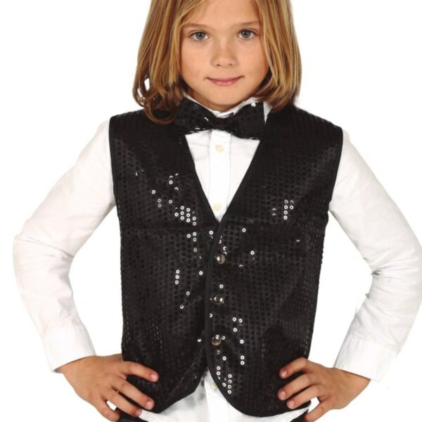 Gilet Pailletten Zwart - kinderen