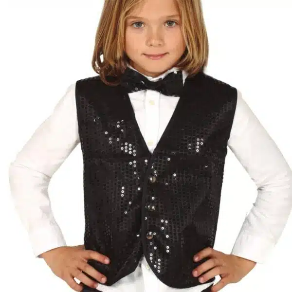 Gilet Pailletten Zwart - kinderen