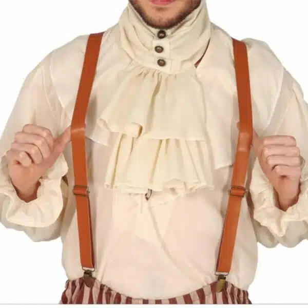 Bruine bretels lederlook