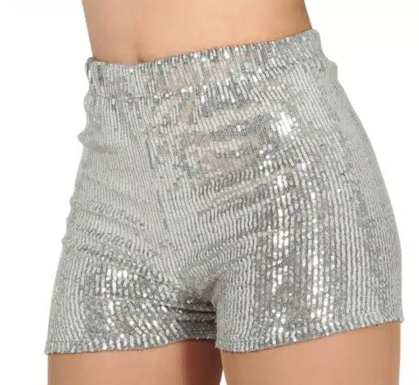 Pailletten short zilver (42-44)