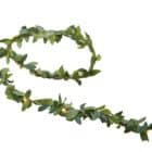 Slinger groene blaadjes met 20 lichtjes - 2 m