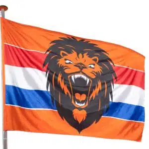 Polyester vlag brullende leeuw XXL Polyester vlag brullende leeuw XXL