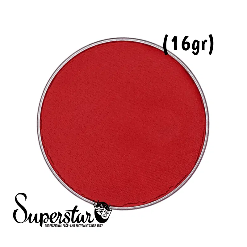 Superstar - Aqua face- and bodypaint fire red (16gr) Superstar - Aqua face- and bodypaint fire red (16gr)