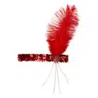 Hoofdband Flapper rood