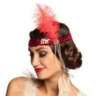Hoofdband Flapper rood