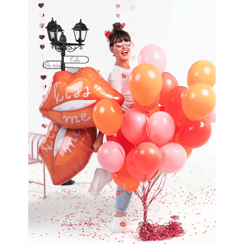 Folieballon Lippen Kiss Me 86,5 x 65 cm