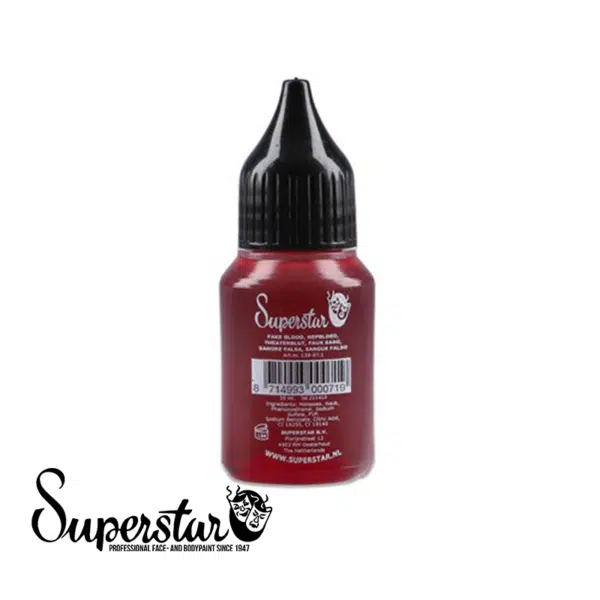 Superstar - Kunstbloed helder rood dik stollend (20ml) - Feestwarenhuis.nl