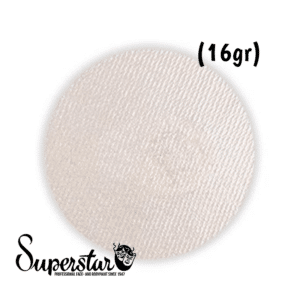 Superstar - Aqua face- and bodypaint silver white shim. (16gr)