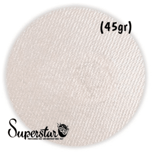 Superstar - Aqua face- and bodypaint silver white shim. (45gr)