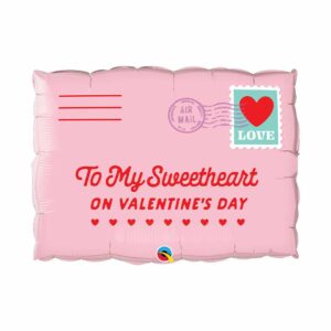 Folieballon Post 'To My Sweetheart' on valentine's day 75 cm