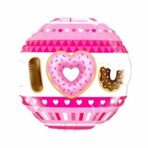 Folieballon I (Heart) U Donuts 45 cm