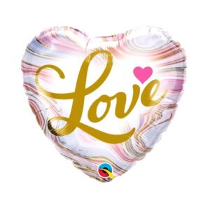 Folieballon Love Colorful Marble 45 cm