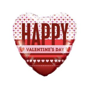 Folieballon Happy Valentines Hearts Herz 45 cm