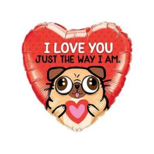 Folieballon I Love You Just The Way I Am 45 cm