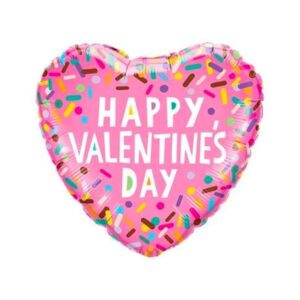 Folieballon Valentine’s Sprinkles Herz 45 cm