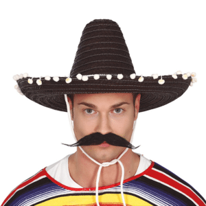 Sombrero zwart 45 cm luxe