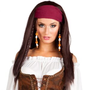 Pruik Piraat Trinity met bandana