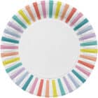 Borden Strepen Pastel 23 cm - 8 stuks