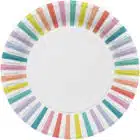Borden Strepen Pastel 23 cm - 8 stuks