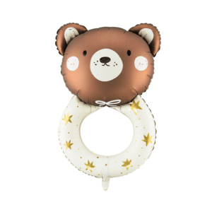 Folieballon Beer met ring (88 cm)
