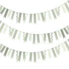 Letterslinger Sage Green Happy Birthday - 1,5 meter - met tassels
