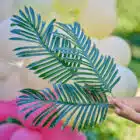 3 Palmboom bladeren - 50 cm