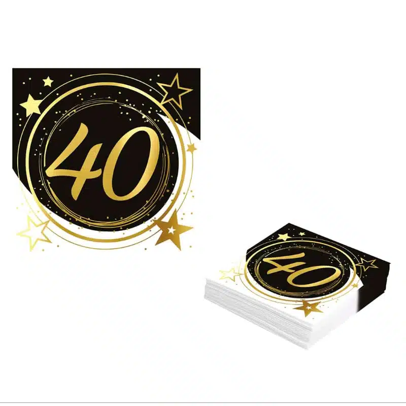 Sterren servetten 40 – 33 x 33 cm – 12 stuks Sterren servetten 40 – 33 x 33 cm – 12 stuks