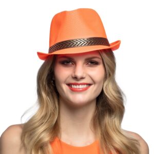 Hoed Funky neonoranje