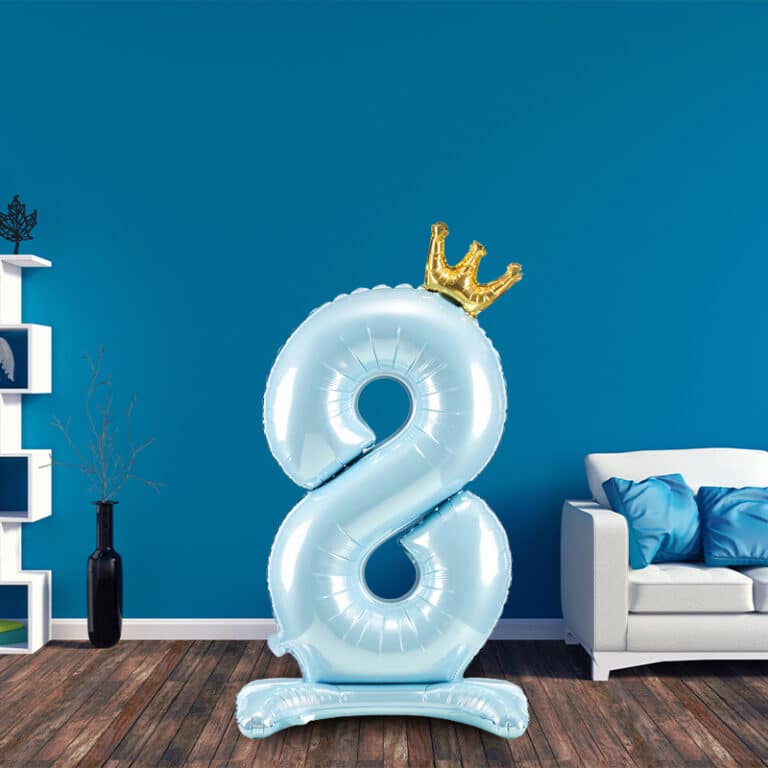 Staande cijfers lucht met Kroon