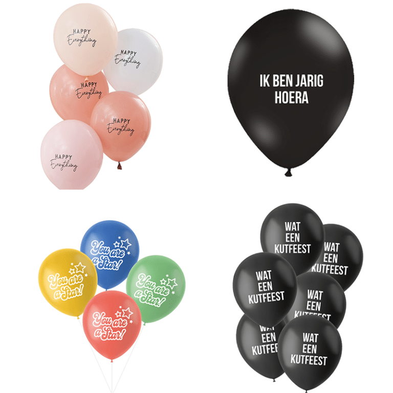Ballonnen speciale tekst