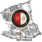 Rotterdam Geen woorden maar daden 010 Folieballon Rood - 43 cm