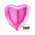 Grabo - Folieballon hartvorm  Fuchsia - (90 cm)