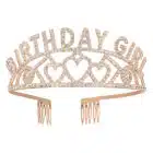 Metalen tiara 'Birthday Girl'