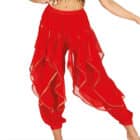 Dance belly broek rood - L
