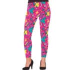 Roze legging dames 80's