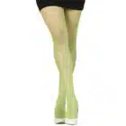 Neon groene netpanty volwassenen