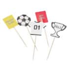 Cupcake topper voetbal